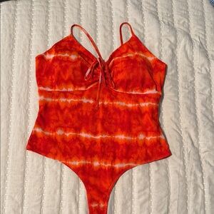 Meraki Orange Tie-Dye Bodysuit